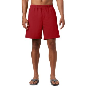 Columbia PFG Backcast III Water, Pantalones Cortos Rojos Para Hombre | 238415-MHW